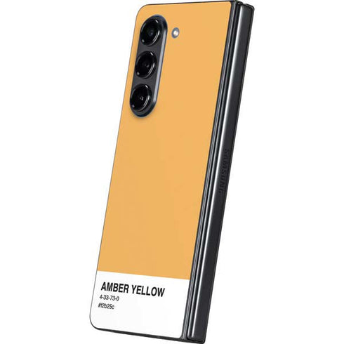 Amber Yellow Galaxy Z Fold5 5G Skin